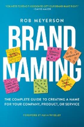 Meyerson |  Brand Naming | eBook | Sack Fachmedien