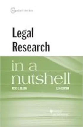 Olson |  Legal Research in a Nutshell | Buch |  Sack Fachmedien