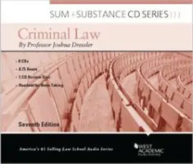  Sum and Substance Audio on Criminal Law | Sonstiges |  Sack Fachmedien