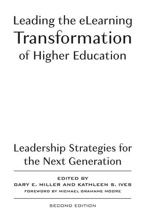 Miller / Ives |  Leading the eLearning Transformation of Higher Education | Buch |  Sack Fachmedien