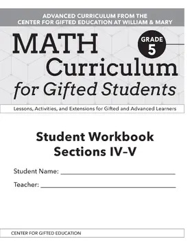 McKowen Patti Jess |  Math Curriculum for Gifted Students | Buch |  Sack Fachmedien