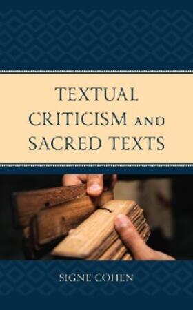 Cohen |  Textual Criticism and Sacred Texts | eBook | Sack Fachmedien