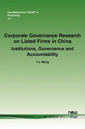 Wong |  Corporate Governance Research on Listed Firms in China | Buch |  Sack Fachmedien