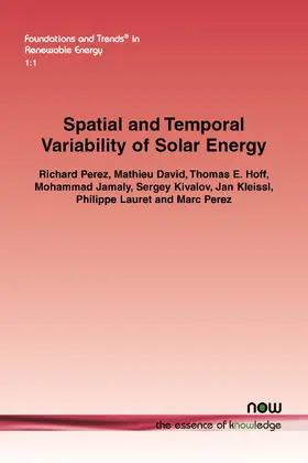 Perez / David / Hoff |  Spatial and Temporal Variability of Solar Energy | Buch |  Sack Fachmedien