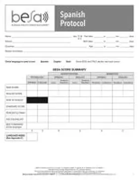 Pena / Gutierrez-Clellen / Iglesias |  Besa Spanish Protocol | Buch |  Sack Fachmedien