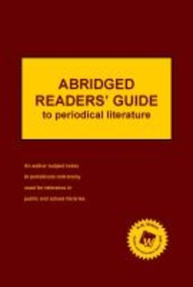 HW Wilson | Abridged Readers' Guide to Periodical Literature (2019 Subscription) | Buch | 978-1-68217-647-4 | sack.de