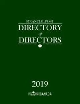 Grey House Canada |  Financial Post Directory of Directors 2019 | Buch |  Sack Fachmedien