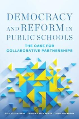 Rubinstein / Heckscher / McCarthy | Democracy and Reform in Public Schools | E-Book | sack.de
