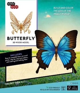  Incredibuilds: Butterfly 3D Wood Model | Buch |  Sack Fachmedien
