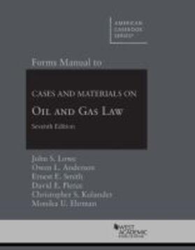 Lowe |  Forms Manual to Cases and Materials on Oil and Gas Law | Buch |  Sack Fachmedien