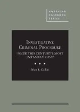 Gallini |  Investigative Criminal Procedure | Buch |  Sack Fachmedien