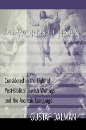 Dalman | The Words of Jesus | E-Book | sack.de