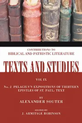 Souter / Robinson |  Pelagius's Expositions of Thirteen Epistles of St. Paul. II | eBook | Sack Fachmedien