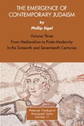 Sigal / Hadidian |  The Emergence of Contemporary Judaism, Volume 3 | eBook | Sack Fachmedien