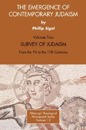 Sigal / Hadidian |  The Emergence of Contemporary Judaism, Volume 2 | eBook | Sack Fachmedien