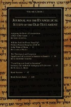 Andrews |  Journal for the Evangelical Study of the Old Testament, 4.1 | eBook | Sack Fachmedien