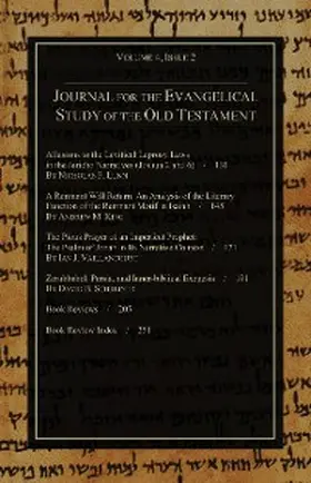 Andrews |  Journal for the Evangelical Study of the Old Testament, 4.2 | eBook | Sack Fachmedien