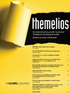 Carson | Themelios, Volume 41, Issue 1 | E-Book | www.sack.de