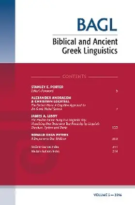 Porter / O'Donnell |  Biblical and Ancient Greek Linguistics, Volume 5 | eBook | Sack Fachmedien