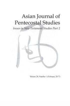 Johnson |  Asian Journal of Pentecostal Studies, Volume 20, Number 1 | eBook | Sack Fachmedien