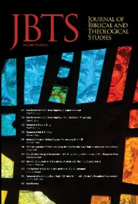 Diffey / Brandt / McLendon |  Journal of Biblical and Theological Studies, Issue 4.2 | eBook | Sack Fachmedien