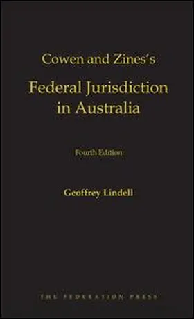 Zines | Cowen and Zines's Federal Jurisdiction in Australia | Buch | 978-1-76002-068-2 | www.sack.de