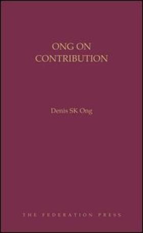 Ong | Ong on Contribution | Buch | 978-1-76002-073-6 | sack.de