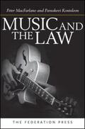 Kontoleon / MacFarlane |  Music and the Law | Buch |  Sack Fachmedien