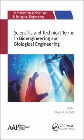 Goyal |  Scientific and Technical Terms in Bioengineering and Biological Engineering | Buch |  Sack Fachmedien