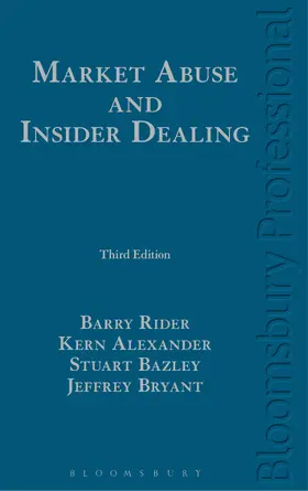 Rider / Alexander / Bazley |  Market Abuse and Insider Dealing | Buch |  Sack Fachmedien