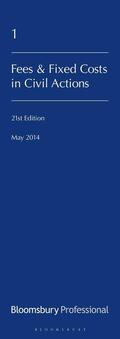 Biggs |  Lawyers' Costs and Fees: Fees and Fixed Costs in Civil Actions: Twenty-First Edition | Buch |  Sack Fachmedien