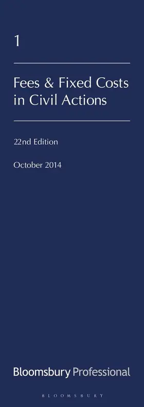 Biggs |  Lawyers' Costs and Fees: Fees and Fixed Costs in Civil Actions | Buch |  Sack Fachmedien