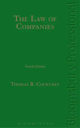 Courtney |  The Law of Companies | Buch |  Sack Fachmedien
