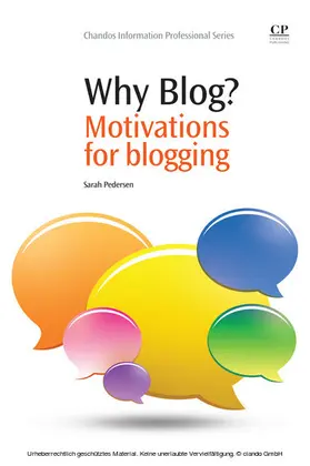 Pedersen |  Why Blog? | eBook | Sack Fachmedien