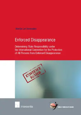 Vermeulen |  Enforced Disappearance | Buch |  Sack Fachmedien
