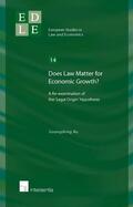Xu |  Does Law Matter for Economic Growth? | Buch |  Sack Fachmedien