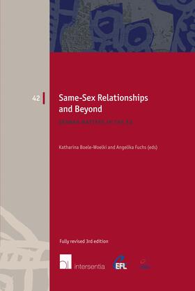 Boele-Woelki | Same-Sex Relationships and Beyond (3rd edition) | Buch | 978-1-78068-447-5 | sack.de