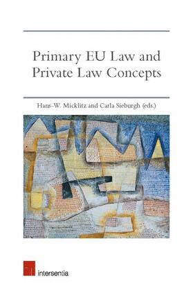 Micklitz | Primary EU Law and Private Law Concepts | Buch | 978-1-78068-452-9 | sack.de