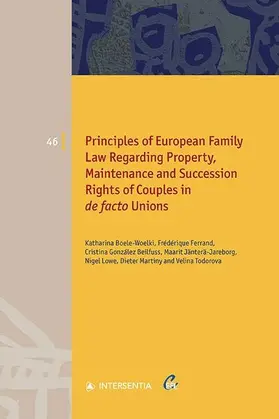 Boele-Woelki / Ferrand / González Beilfuss |  Principles of European Family Law | Buch |  Sack Fachmedien