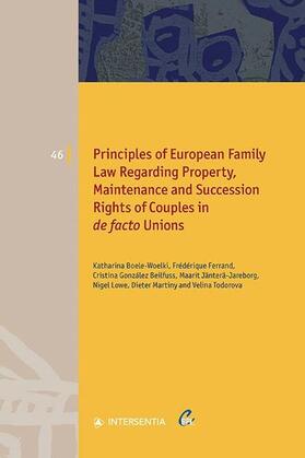 Boele-Woelki / Ferrand / González Beilfuss | Boele-Woelki, K: Principles of European Family Law Regarding | Buch | 978-1-78068-788-9 | sack.de