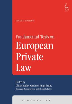 Radley-Gardner / Radley-Gardner KC / Beale | Fundamental Texts on European Private Law | Buch | 978-1-78225-864-3 | sack.de