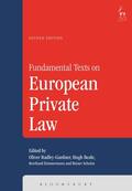 Radley-Gardner / Radley-Gardner KC / Beale |  Fundamental Texts on European Private Law | Buch |  Sack Fachmedien