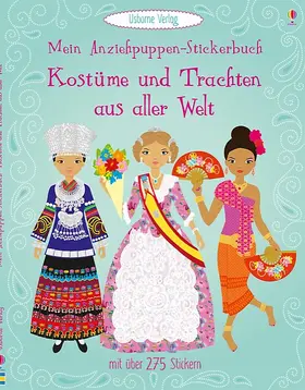 Bone |  Mein Anziehpuppen-Stickerbuch: Kostüme und Trachten aus aller Welt | Buch |  Sack Fachmedien