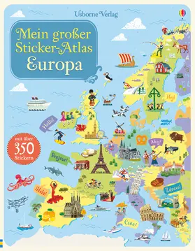 Melmoth |  Mein großer Sticker-Atlas: Europa | Buch |  Sack Fachmedien