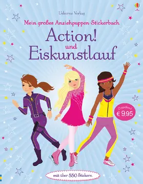 Watt |  Mein großes Anziehpuppen-Stickerbuch: Action! und Eiskunstlauf | Buch |  Sack Fachmedien