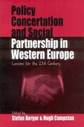 Berger / Compston |  Policy Concertation and Social Partnership in Western Europe | eBook | Sack Fachmedien