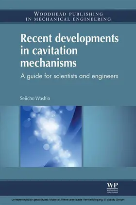 Washio | Recent Developments in Cavitation Mechanisms | E-Book | sack.de