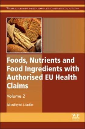 Sadler | Foods, Nutrients and Food Ingredients with Authorised EU Hea | Buch | sack.de