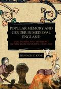 Kane |  Popular Memory and Gender in Medieval England | Buch |  Sack Fachmedien
