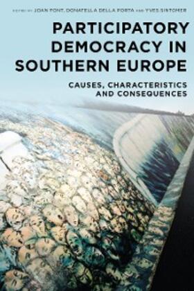 Font / Porta / Sintomer |  Participatory Democracy in Southern Europe | eBook | Sack Fachmedien
